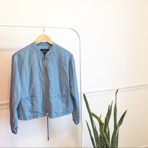 🚌 Who What Wear | denim chambray jacket